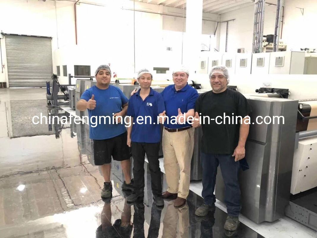 हाई स्पीड 1350 मिमी पेपर बैग/कप फ्लेक्सोग्राफी प्रिंटिंग मशीन 8 रंग और CE ISO9001 के साथ