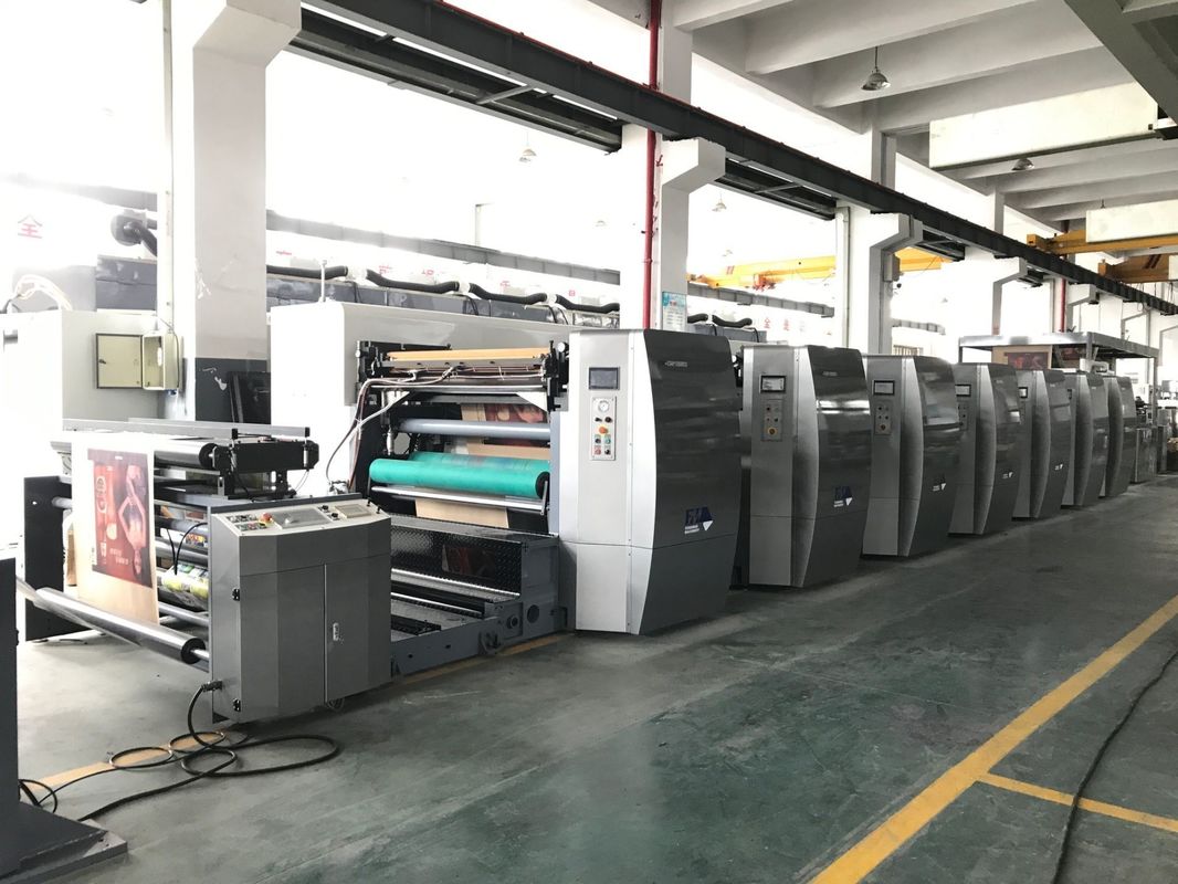 60-400GSM कागज के लिए जल आधारित स्याही पत्रक प्रकार उच्च गति फ्लेक्सो प्रिंटिंग मशीन