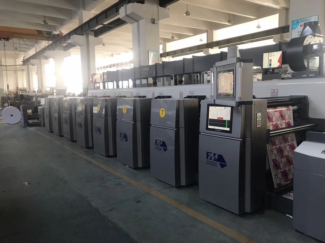 इकाई प्रकार संरचना एकतरफा मुद्रण के लिए टुकड़े टुकड़े कागज फ्लेक्सो प्रिंटिंग मशीन