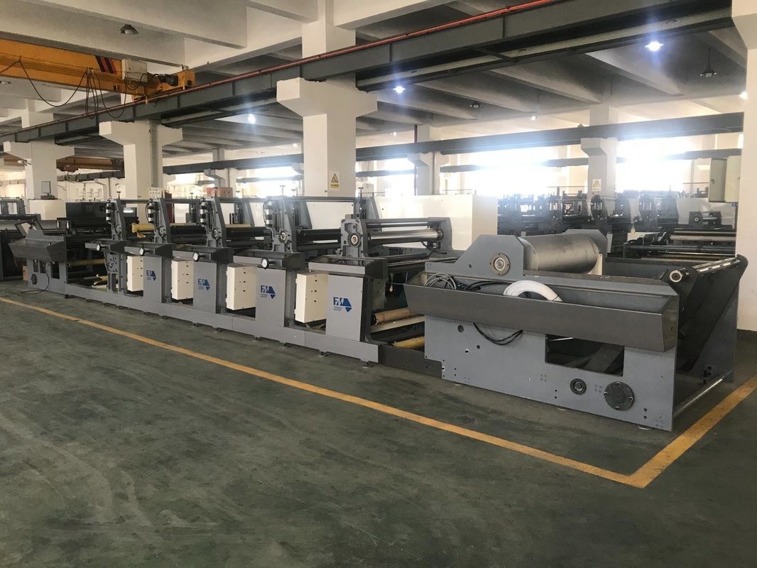 6 रंग फ्लेक्सोग्राफी रंग पेपर कप प्रिंटिंग मशीन 380V 415V 440V 220V बिजली की आपूर्ति के साथ