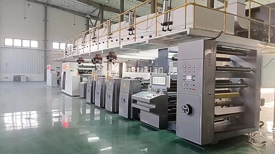 मैक्स.मैकेनिकल स्पीड 150m/min फ्लेक्सो प्रिंटिंग यूनिट के लिए बड़े Rewinder व्यास 1524mm