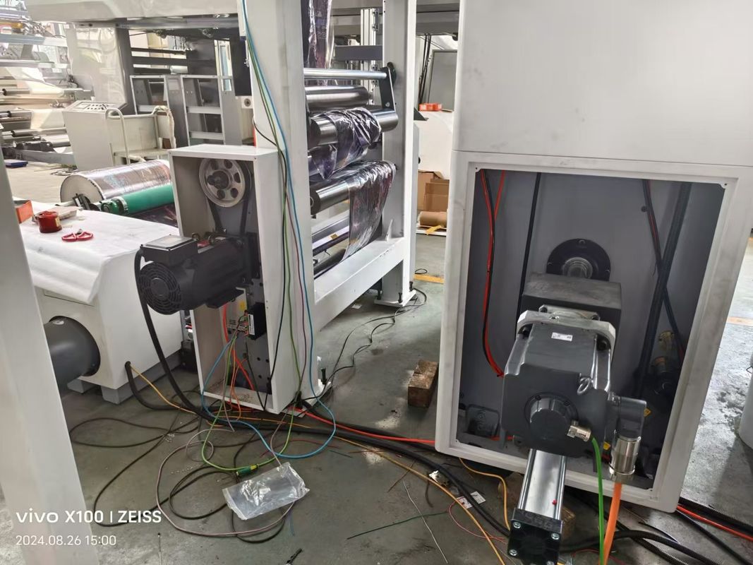 नई स्थिति 1150MM स्वचालित सर्वो क्षैतिज फ्लेक्सो प्रिंटिंग मशीन खाद्य पैकेजिंग के लिए कागज कार्ड कागज बैग