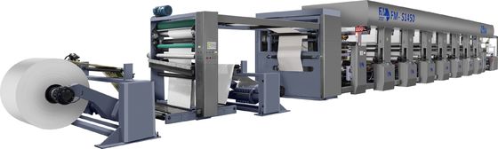 वाइड रेंज पेपर कार्टन फ्लेक्स प्रिंटिंग मशीन 380V 3pH 50Hz पावर सप्लाई और 7 रंगों के साथ